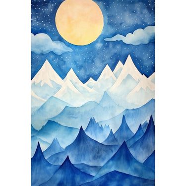 Moon and Mountain Canvas